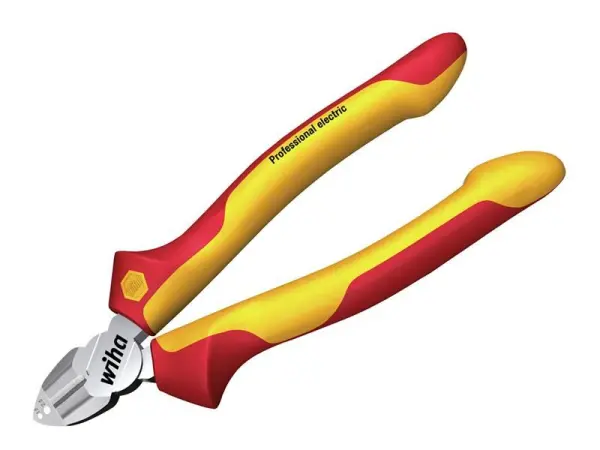 Wiha Pinze Diagonali Professionali con Funzione Spelafili, 160mm