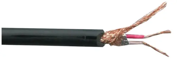 PRO ELEC Καλώδιο Μικροφώνου 2 Πυρήνων με Θωράκιση, Μαύρο, 100m