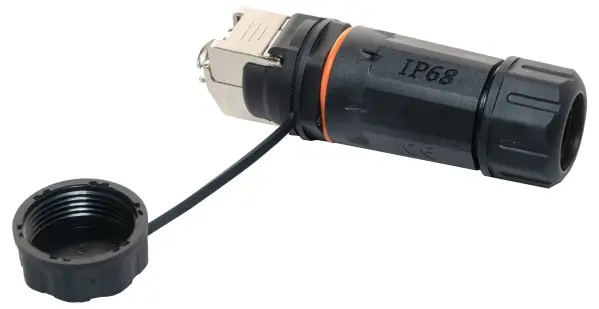 TUK LTD IP68 Rated Cat6a Panel Mountable Socket