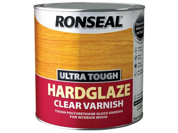 Ronseal Ultra Tough Hardglaze Clear Gloss Varnish 250ml