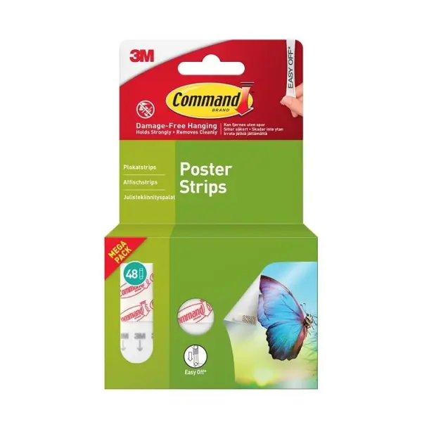 Command Poster Strips Value Pack, 48pk