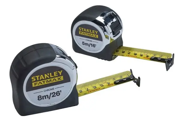 STANLEY FatMax Chrome Pocket Duopak 5m & 8m