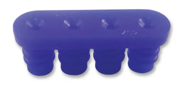AMP TE Connectivity 794274-1 Wire Seal, 4 Way, Blue, 3.3mm