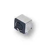 SCHURTER Mini-DIN PCB Socket, 9 Pin, Silver-Plated