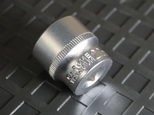 Faithfull 3/8英寸驱动六角套筒 22mm 铬钒钢专业工具