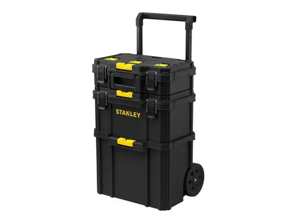 STANLEY Cassetta Portautensili Modulare con Rotelle, 3-in-1, 80L