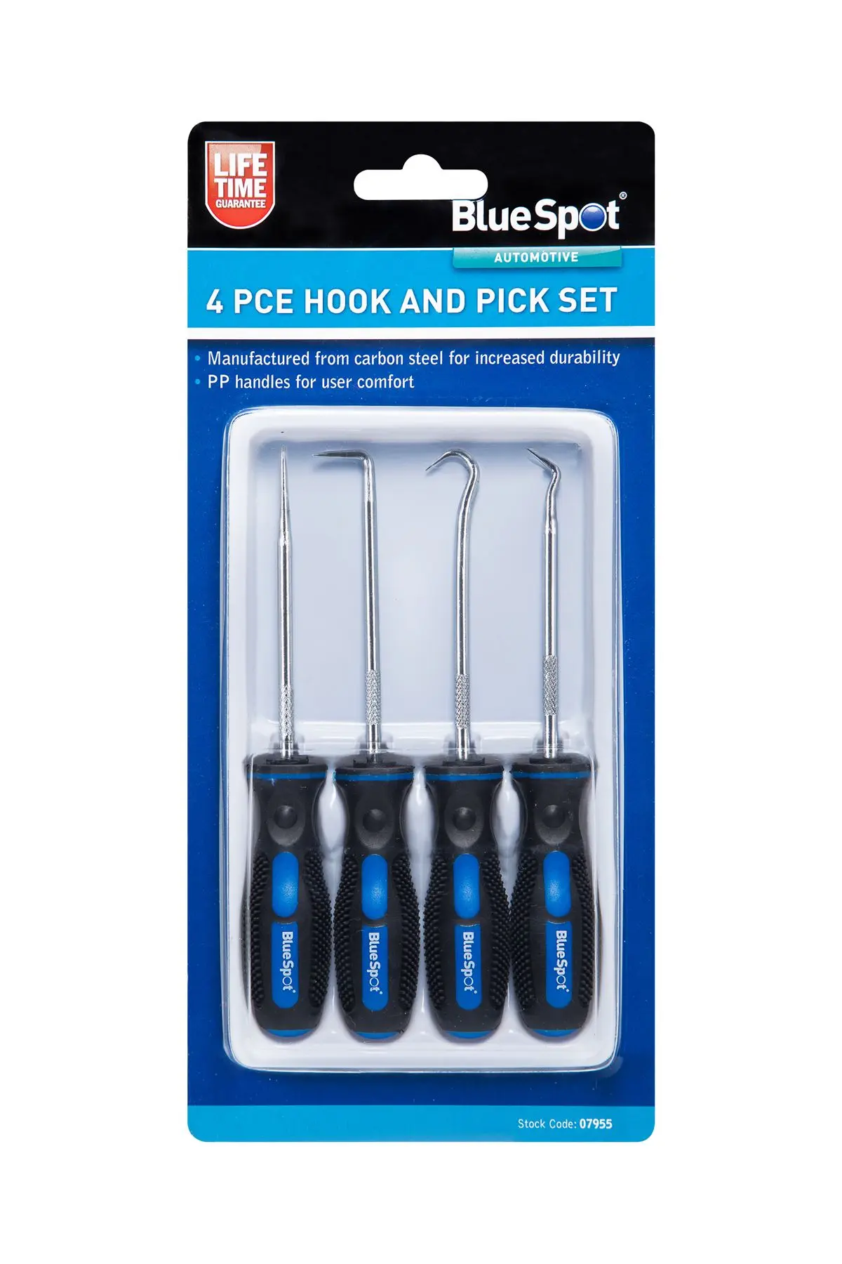 Blue Spot Tools Sada háků a háků s měkkou rukojetí - 4 ks