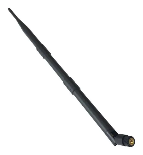 RF SOLUTIONS 2.4GHz 9dBi Whip Antenna with 90° Hinged SMA RP Connector