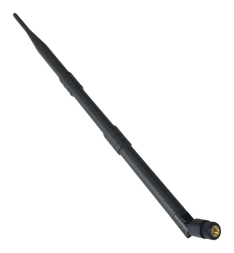 RF SOLUTIONS 2.4GHz 9dBi Whip Antenna with 90° Hinged SMA RP Connector