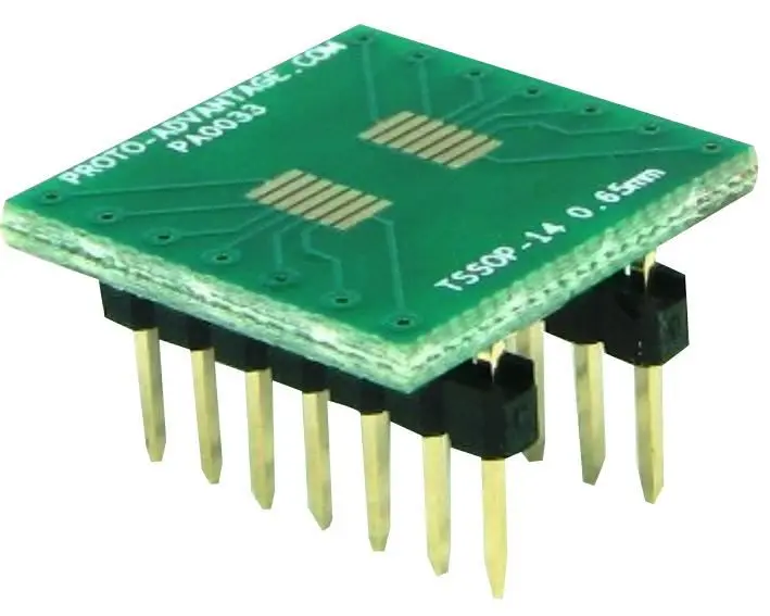 Adaptateur PROTO ADVANTAGE TSSOP14 vers DIP14, 0,65mm