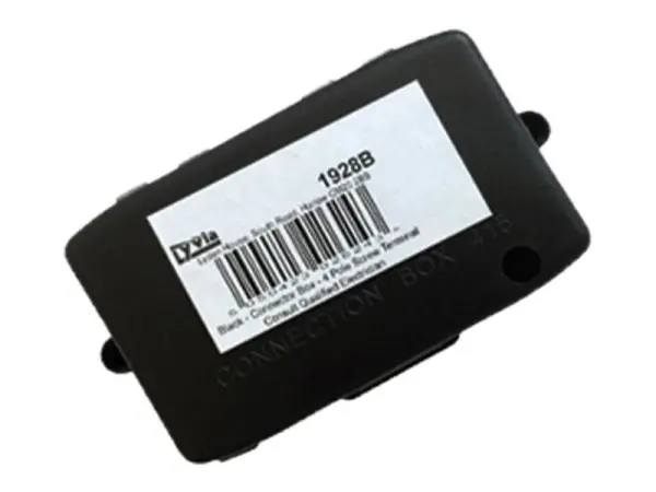 Dencon - Bosca Ceangailí 4 Phól Dubh le Bloc Téarmaí