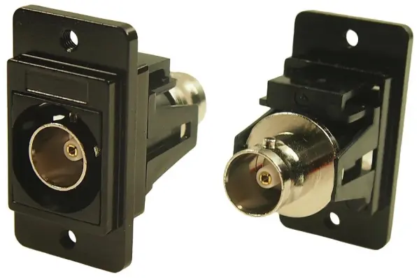 CLIFF ELECTRONIC COMPONENTS デュアルエントリスリムBNCパネルコネクタ 75Ω ブラック