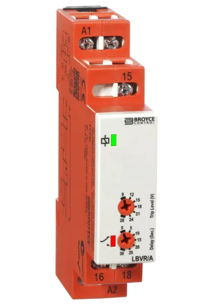 BROYCE CONTROL DIN Rail Voltage Monitoring Relay SPDT 8A 12-24V DC