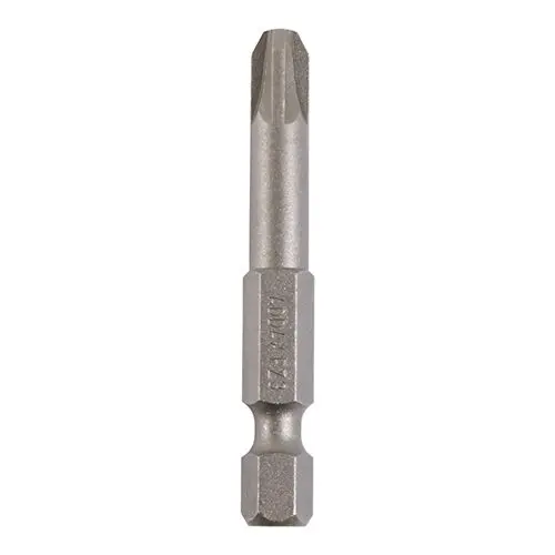 Timco S2 Hardened Steel PZ3 Driver Bits, 50mm (5-Pack)