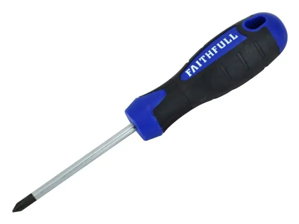 Faithfull Soft Grip Phillips Screwdriver PH1 x 75mm