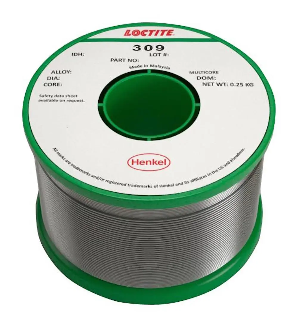 Multicore Loctite Solder Wire 1.2mm, 250g, 180°C, Sn/Pb Alloy