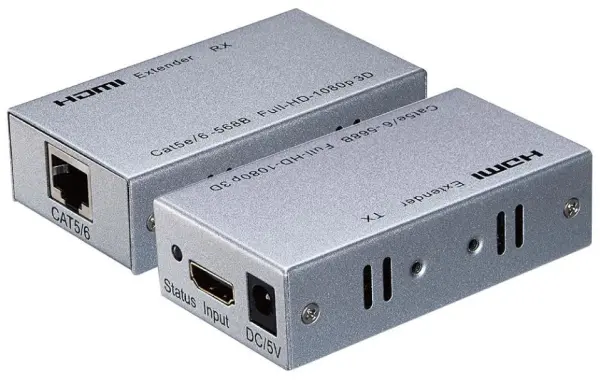 LMS DATA Estensore HDMI via Cat5e/Cat6, Portata 50m