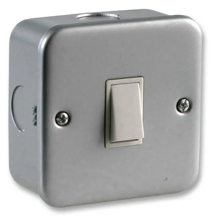 PRO ELEC Metalclad 1 Gang 2 Way Light Switch, Unfinished