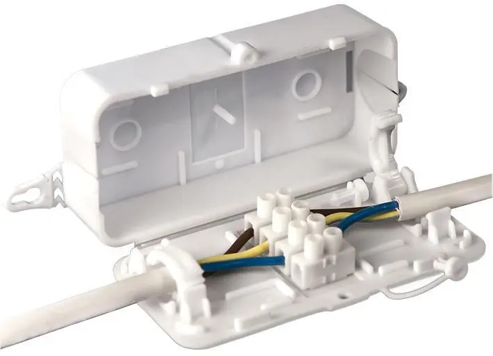 HYLEC 4-Pole In-Line Junction Box with Terminal Block, 24A, IP20