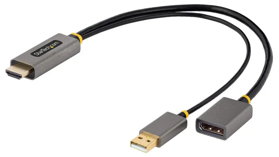 STARTECH מתאם HDMI ל-DisplayPort עם חשמל מ-USB