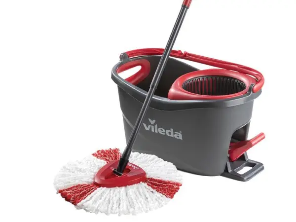 Vileda Turbo Spin Mop and Bucket Kit with Foot Pedal
