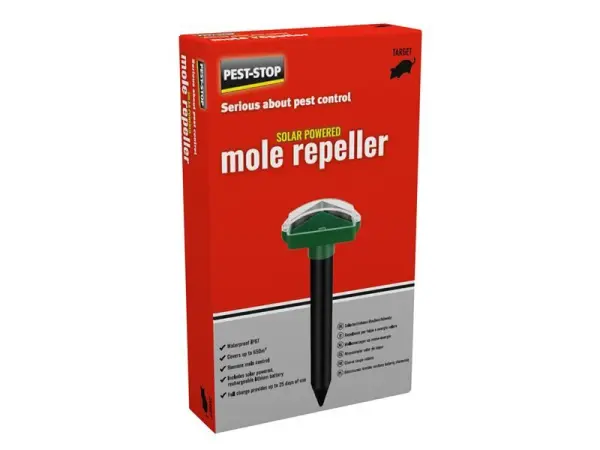Pest-Stop Solar-Powered Mole Repeller - 650m² Coverage