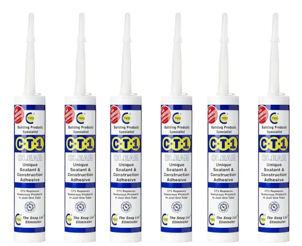 CT1 Clear Σελάν & Κολλητικό σε Συσκευασία 6 Τουβλακιών