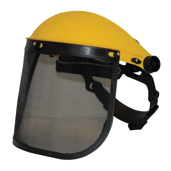 Silverline Mesh Face Shield with Flip-Up Visor