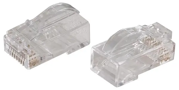 TUK Cat6 RJ45 Unshielded Arc Latch Ethernet Plugs