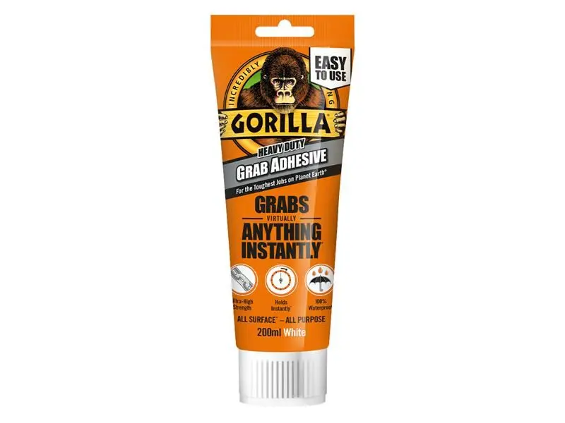 Gorilla Heavy-Duty Grab Adhesive, bílá, 200ml