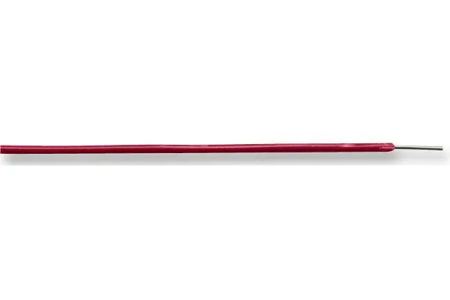 Concordia Technologies Solid Core Equipment Wire, 1/0.60mm, Red, 100m