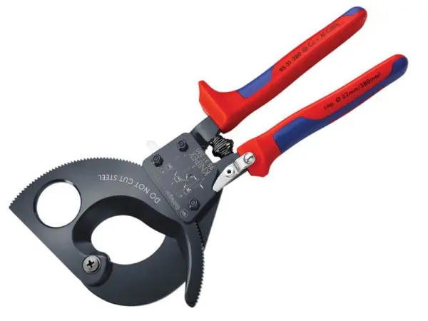 Knipex Alicate Corta-Cabos com Rolo de Ação, 280mm e Pegada Multicomponente