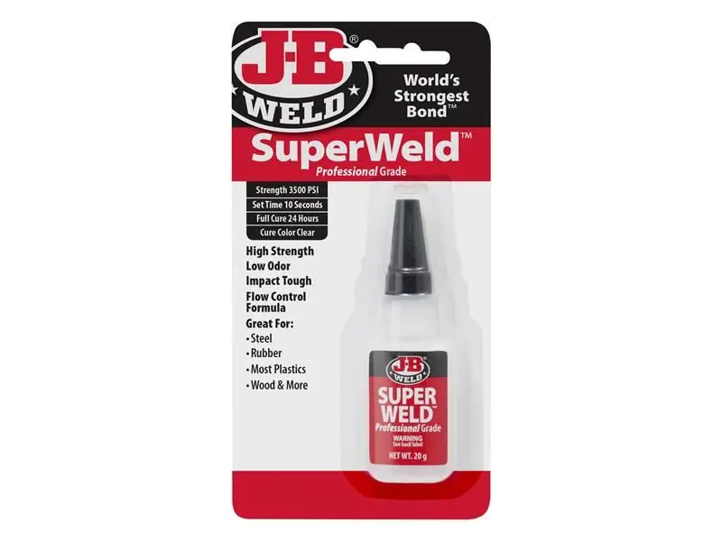J-B Weld דבק סופר וולד מקצועי מבוסס ציאנואקרילט, 20 גרם