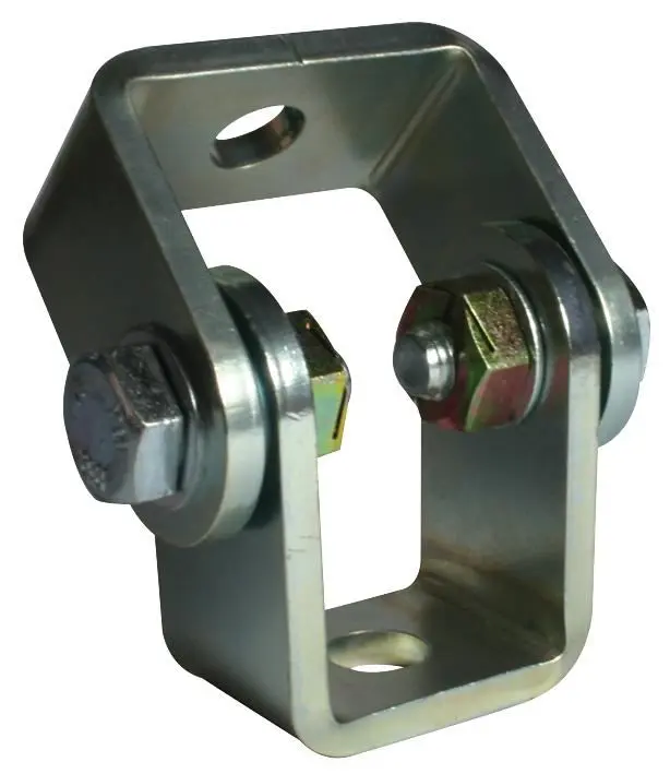 Doughty Universal Joint with M12 Fixing Holes, Zinc-Plated, SWL 100kg