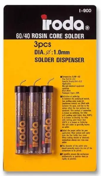 IRODA 60/40 Ρητινιούχο Κοντέινερ Σιδήρου 1.0mm, 17g 3-Pack