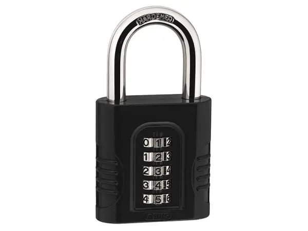 ABUS 158/65 ダイヤル式組み合わせ南京錠 65mm スチールシャックル