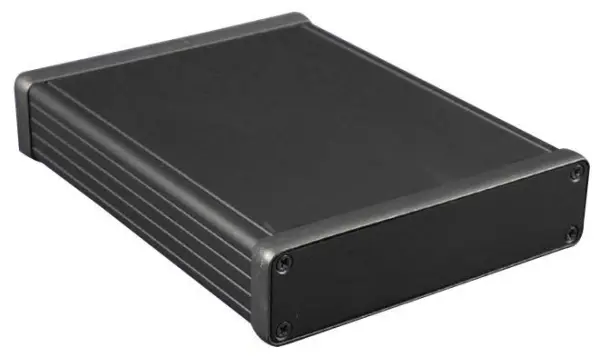 HAMMOND Custodia Serie 1455 Alluminio Nero, 160x125x30,5mm, IP54