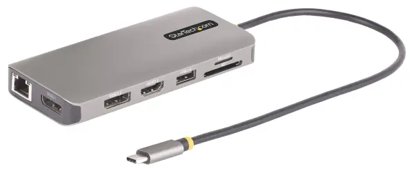 StarTech.com USB-C Triple Display Multiport Adaptor, 4K / USB / LAN / SD / PD