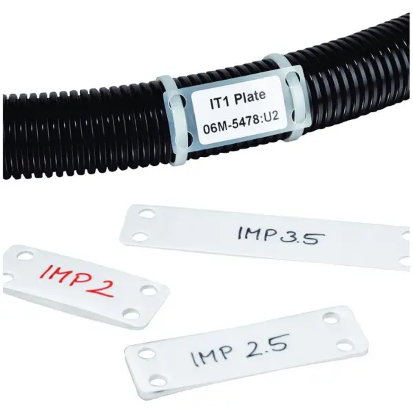 HELLERMANNTYTON Nylon 66 Cable Labels, 100-Pack