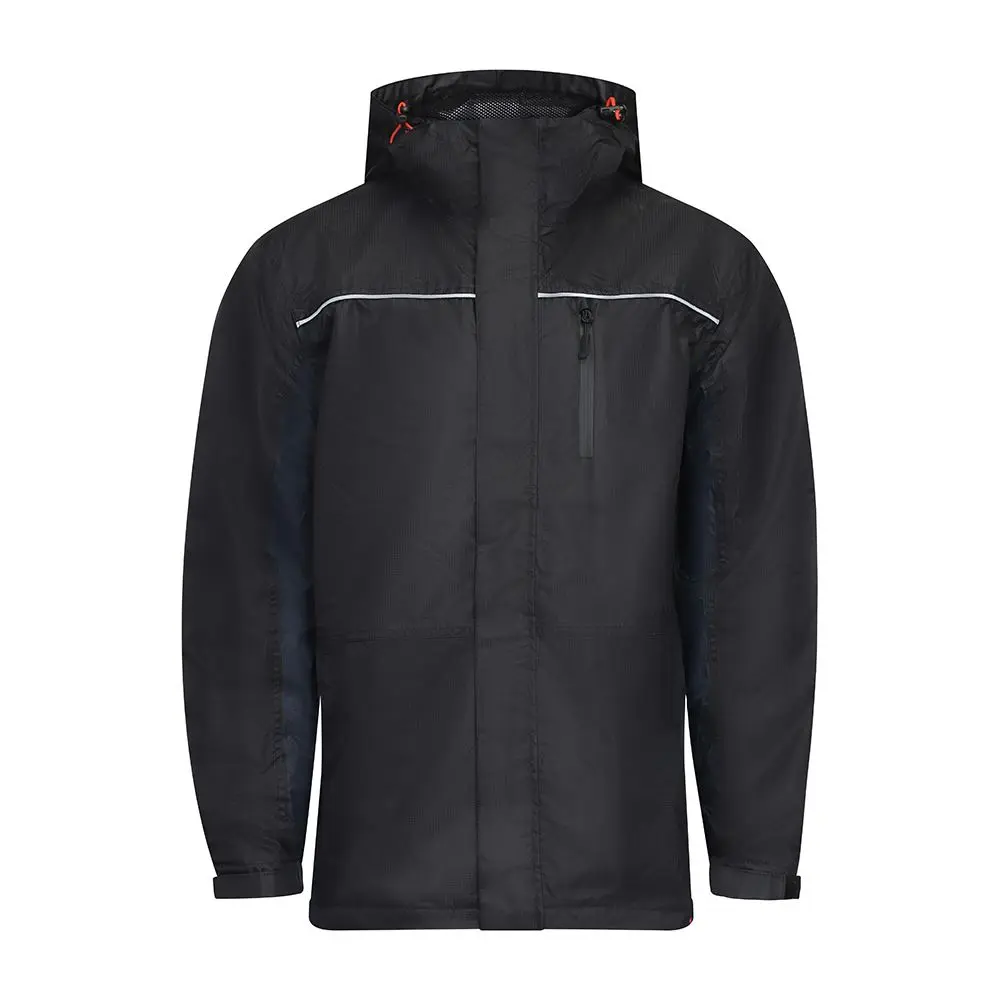 Timco Waterproof Lined Rain Jacket - Black, XL