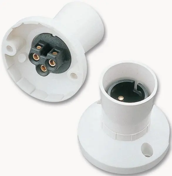 CLICK Straight Skirt Lamp Batten Holder, White