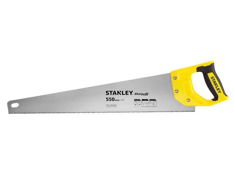 STANLEY Sharpcut Handzaag, 550mm, 7 TPI