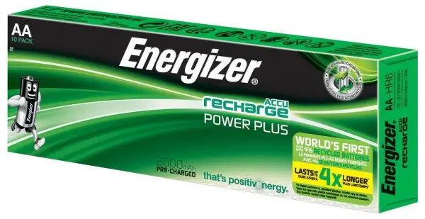 ENERGIZER ACCU Recharge Power Plus NiMH AA-Akkus 2000mAh 10er Pack
