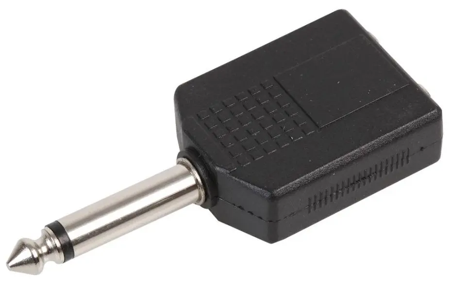 PRO SIGNAL 6.35mm Mono Jack Splitter, 2x Mono To Mono