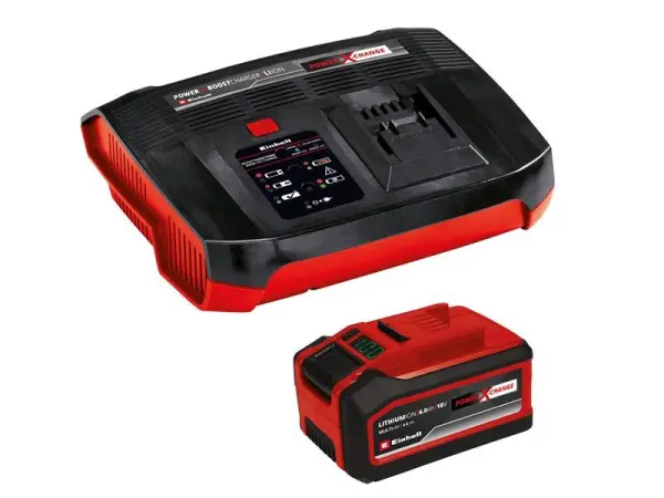 Einhell Power-X-Change Boostcharger Kit 18V avec batterie Li-ion 4.0-6.0Ah