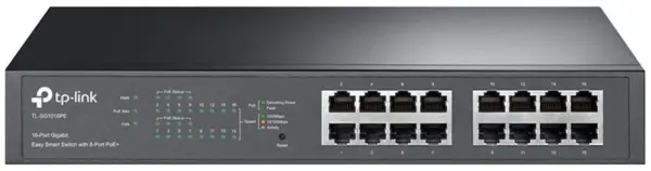TP-LINK 16-Port Gigabit Smart Switch with 8 PoE Ports