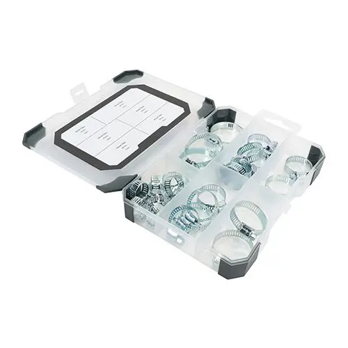 Timco Set da 25 Fascette per Tubi Zincate, Miscele, Multi-Taglia