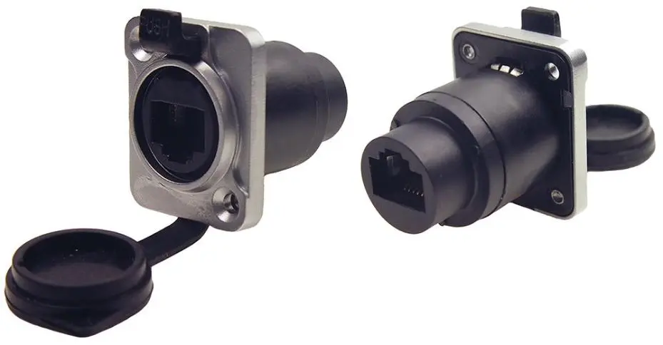 CLIFF ELECTRONIC COMPONENTS XLR RJ45 Cat5e 面板安裝穿透插座, IP65