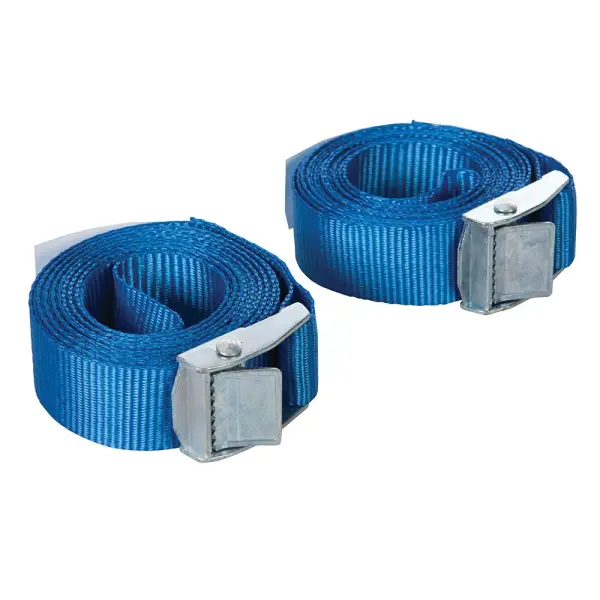 Silverline Cam Buckle Tie Down Strap 2.5m x 25mm, 2 Pack