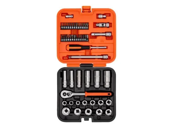 Bahco S51MC3H 3/8in Drive Socket & 1/4in Bit Set 51-Piece